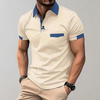 Männer casual polo shirt - schicker kurzarm oberteil