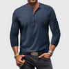 Langärmliges henley shirt - zeitloses freizeitoberteil für männer