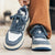 Männersneaker im lässigen denim-stil in grau - trendige freizeit-schuhe für vielseitige outfits