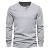 Henley shirt - klassisches baumwolloberteil für männer