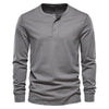 Henley shirt - klassisches baumwolloberteil für männer