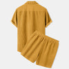 2-teilige cord-kombination - lässige männer-loungewear