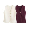 2-teiliges button-up bodywarmer-set - raffinierte ärmellose herrenoberbekleidung