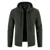 Strick-zip-hoodie - lässige herrenoberbekleidung