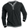 Stylisches langarmshirt – lässiges henley für herren