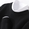 Kaschmir-mischung crew neck pullover - stilvolle herren strickmode