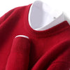 Kaschmir-mischung crew neck pullover - stilvolle herren strickmode