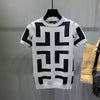 Männer t-shirt mit einzigartigem design - auffälliges, gemustertes kurzarm-oberteil