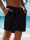 Herren leinen shorts – premium, leichte sommerbekleidung mit atmungsaktivem stoff für lässige ausflüge
