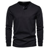 Henley shirt - klassisches baumwolloberteil für männer
