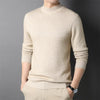 Zeitloser crew-neck pullover - leichte herren-strickware