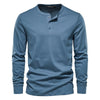 Henley shirt - klassisches baumwolloberteil für männer