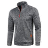 Männlicher, leichter halb-zip pullover - funktioneller jumper für lässige anlässe