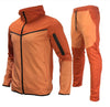 2-teilige herren trainingsanzug kombination - luftiges fitness outfit