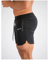 Männersportshorts mit reissverschluss-taschen für fitness-aktivitäten - strapazierfähige trainingsshorts für laufen und fitnessstudio