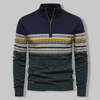 Männer cable knit zip neck jumper - langarm sweater für den alltag