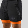 Männer 2-in-1 sportshorts mit taschen - vielseitige sportmode für training und freizeit