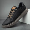 Männersneaker aus echtem italienischem leder – vielseitige smart-casual schuhe für büro und freizeit