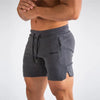 Männersportshorts mit reissverschluss-taschen für fitness-aktivitäten - strapazierfähige trainingsshorts für laufen und fitnessstudio