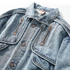 Männer denimjacke in modernem blau – lässiger stil für den alltag