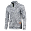 Männlicher, leichter halb-zip pullover - funktioneller jumper für lässige anlässe