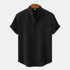 Männershirt mit kurzen ärmeln – leichte sommerbekleidung mit brusttasche