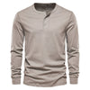 Henley shirt - klassisches baumwolloberteil für männer