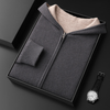 Männer zip-hoodie - luxuriöser cashmere-mix für lässige anlässe