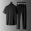 2-teilige hemd und hose ensemble - stilvolles herren freizeitoutfit