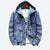 Männers denimjacke mit kapuze - leichte freizeitjacke für den alltag