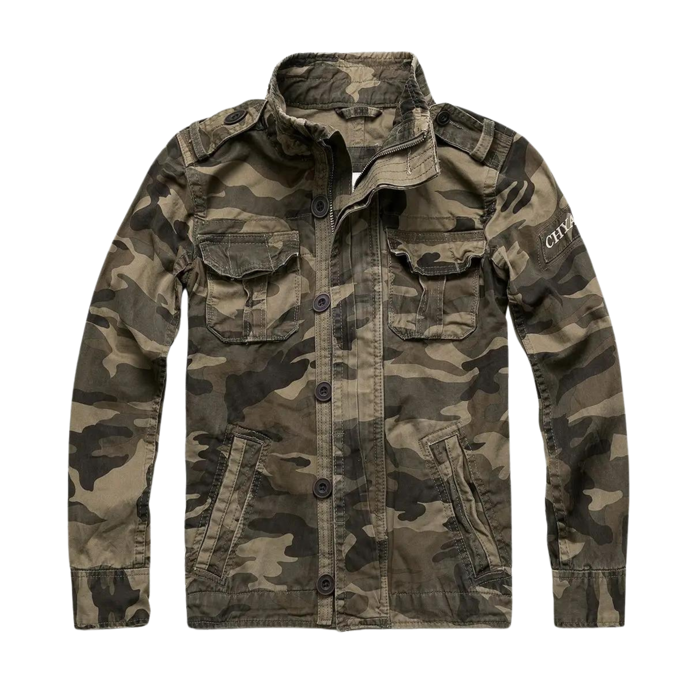 Männers arbeitsjacke im militärstil - robuste jacke für den alltag