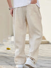 Lässige herren baggy-hosen - leichte beige freizeitmode für den alltag