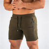 Männersportshorts mit reissverschluss-taschen für fitness-aktivitäten - strapazierfähige trainingsshorts für laufen und fitnessstudio