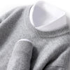 Kaschmir-mischung crew neck pullover - stilvolle herren strickmode