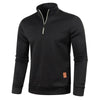 Männlicher, leichter halb-zip pullover - funktioneller jumper für lässige anlässe