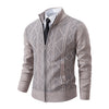 Männer zip-cardigan – strapazierfähiger strick für büro-outfits – vielseitiges layering-element