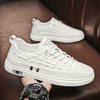 Männerschue aus edlem leder - stilvolle, vielseitige sneaker mit detailliertem muster für lässige und semi-formelle anlässe