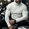 Rippstrick rollkragenpullover - männliche strickmode mit einem hauch von eleganz
