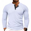 Langärmliges henley-shirt - vielseitiges casual-top für männer