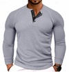 Langärmliges henley-shirt - vielseitiges casual-top für männer