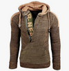 Männer vintage strickpullover – lässiger hoodie mit kängurutasche für den herbst