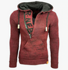 Männer vintage strickpullover – lässiger hoodie mit kängurutasche für den herbst