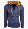 Männer vintage strickpullover – lässiger hoodie mit kängurutasche für den herbst