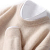 Kaschmir-mischung crew neck pullover - stilvolle herren strickmode