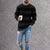Männerstrickpulli für lässige anlässe - moderner langarm-jumper für den alltag