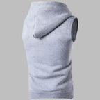 Männer Zip Ärmellose Hoodie - Lässige Sportweste Aktiv-Look