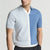 Männers doppeltönige strick-polo – stilvolles kurzarm-t-shirt