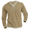 Stylisches langarmshirt – lässiges henley für herren