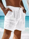 Herren leinen shorts – premium, leichte sommerbekleidung mit atmungsaktivem stoff für lässige ausflüge