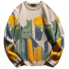 Pullover-jumper - männer strickware mit muster für entspannten stil